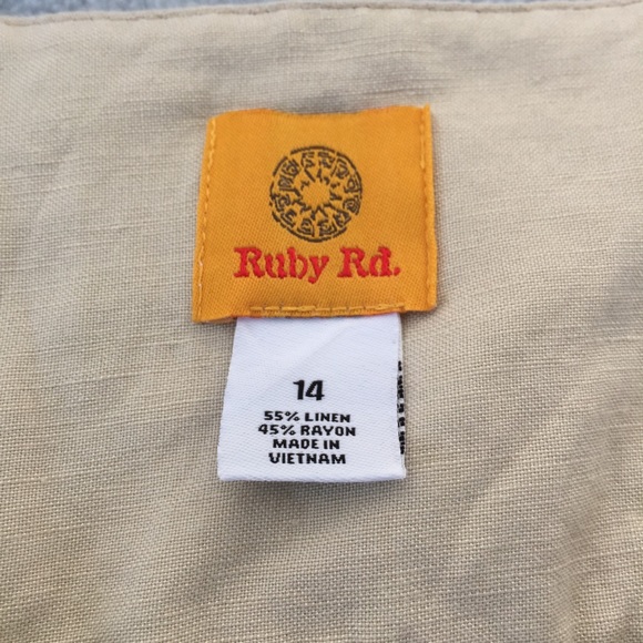 🍯Ruby Rd linen jacket - Picture 5 of 11